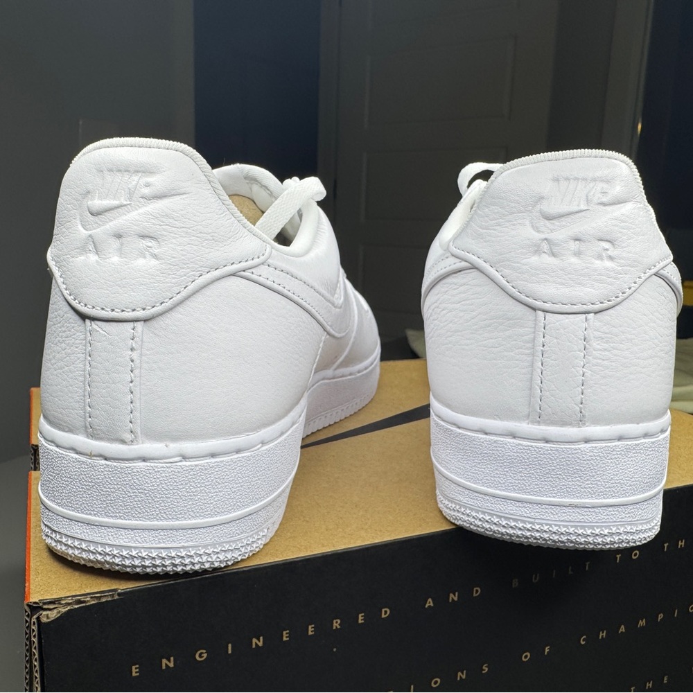 Nike Men's Air Force 1 Low “Jason Voorhees” White Sneakers - Picture 4 of 6